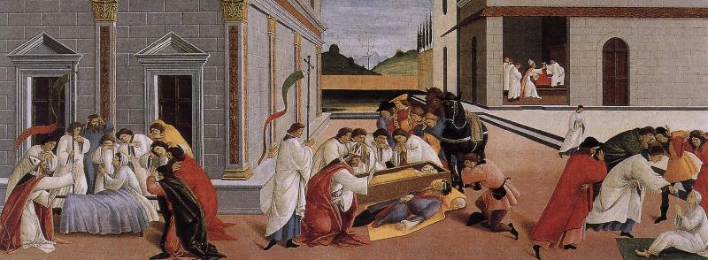 Sandro Botticelli Nobilo St. Maas three miracles